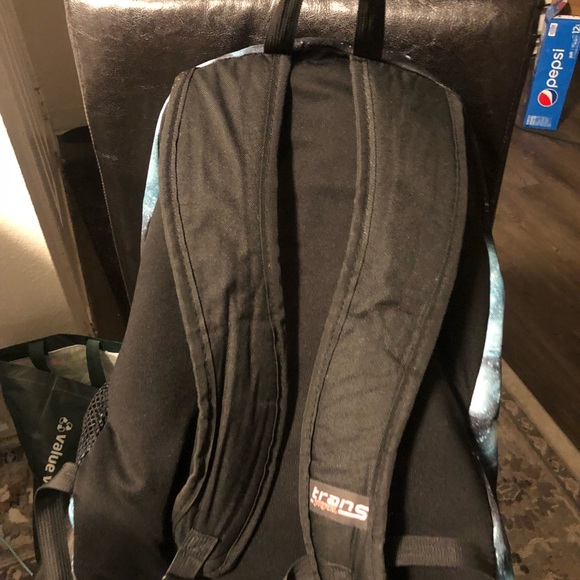 JanSport Trans SuperMax Backpack Laptop Sleeve Cosmos Galaxy Space Teal Blue - Picture 14 of 14